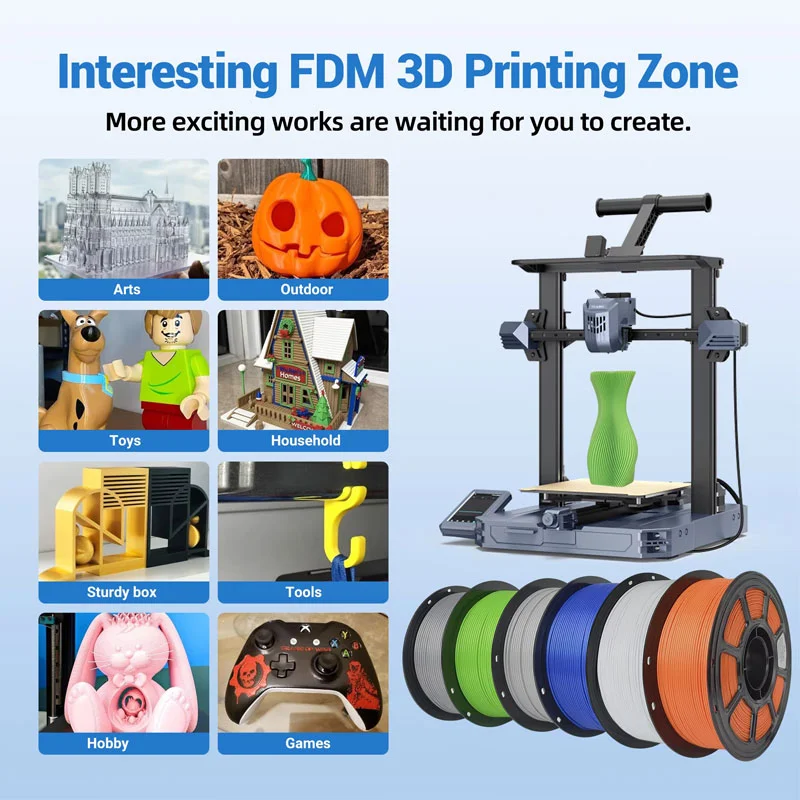 Universal PLA 3D printer filament application
