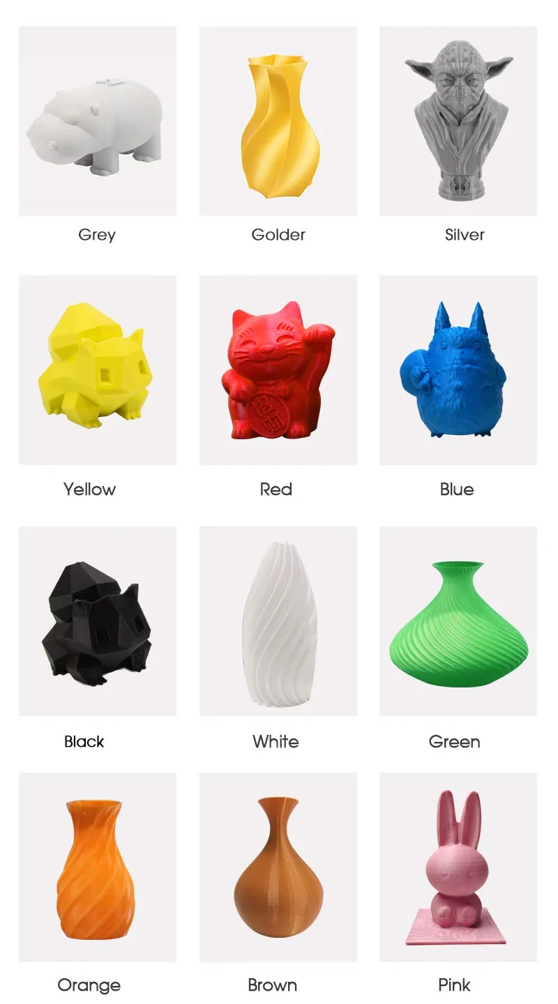 High Toughness 3D Printer 1.75mm/3mm/2.85mm PLA Filament RF043