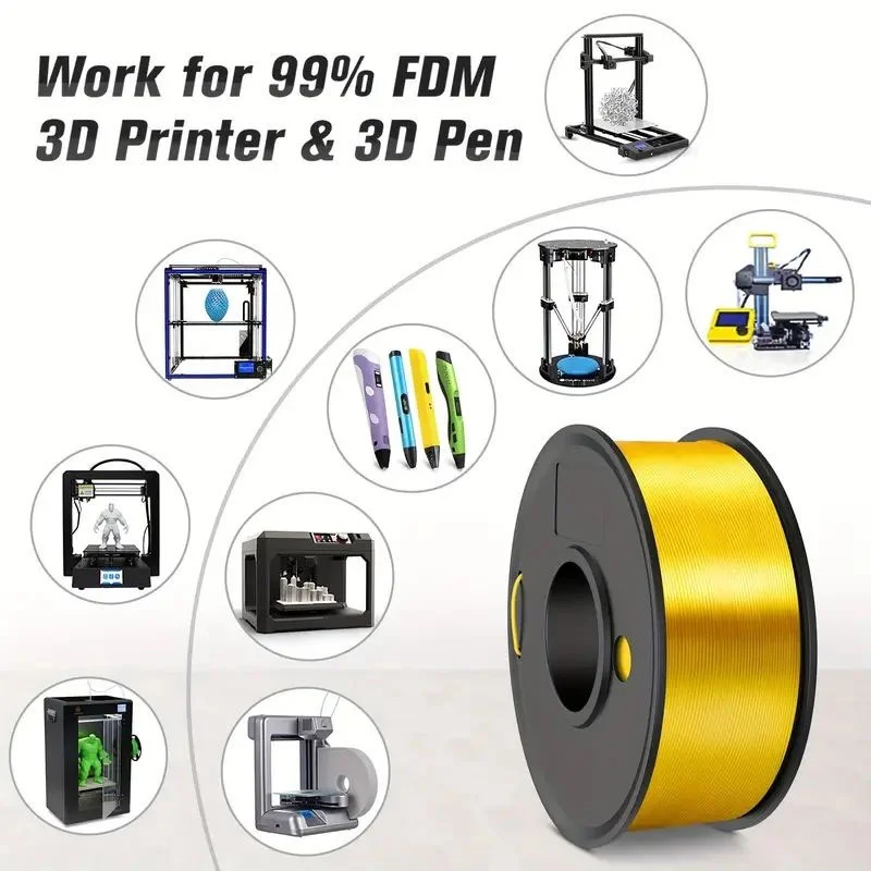 PLA Silk 3D Printer Filament 1.75mm 1Kg