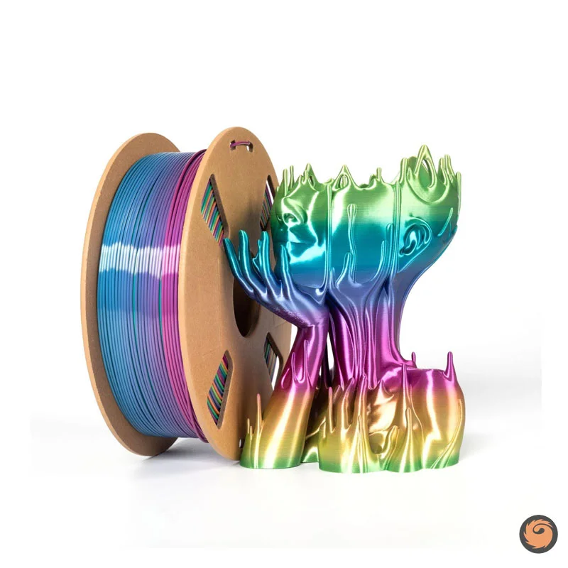 rainbow Color PLA Silk 3D Printer Filament